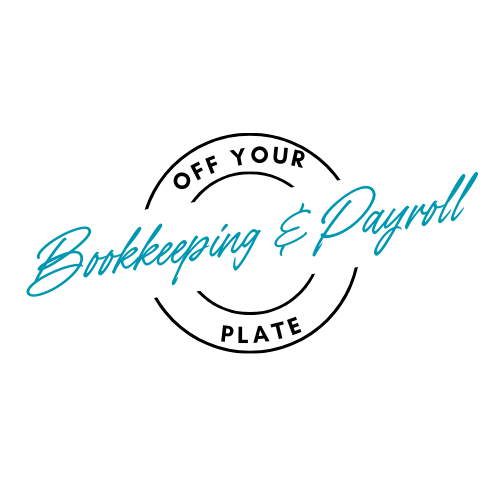 Plate outline with Off Your Plate Bookkeeping and Payroll